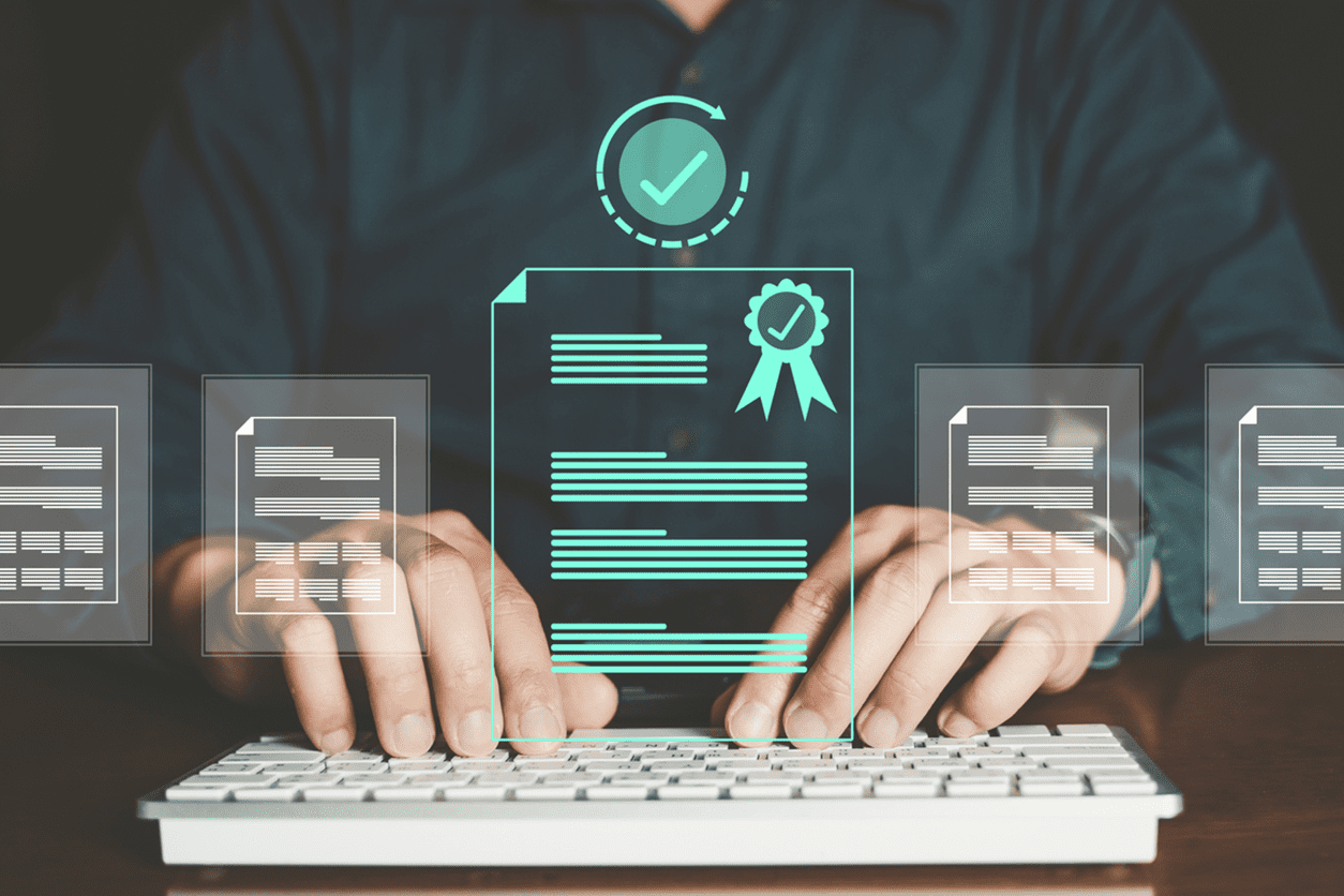 Program A person working on keyboard adding continuing education program that can take this resume to the next level.